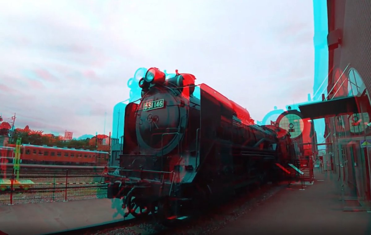 סרטונים ב-3D - ביקור ברכבת קיטור