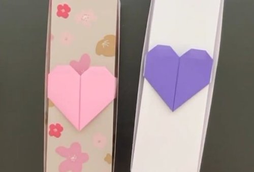 אוריגמי בקטנה: איך יוצרים קופסא מלבנית עם לב נייר?