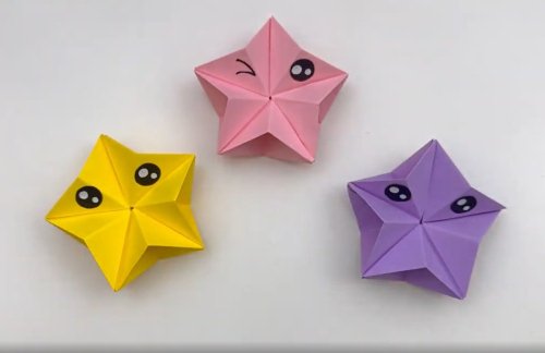 אוריגמי בקלי קלות | איך מקפלים כוכב מתוק עם עיניים?