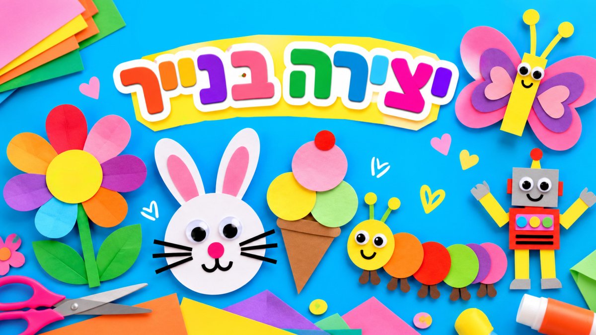 יצירה בנייר | בואו להכין יצירות מקסימות מנייר צבעוני!