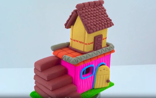 פלסטלינה שעושה קסמים: רוצים להכין בית דו קומתי?