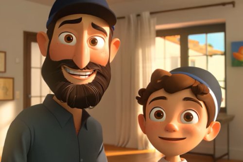 הלכות לילדים באנימצית AI | הלכות מצוות כיבוד הורים