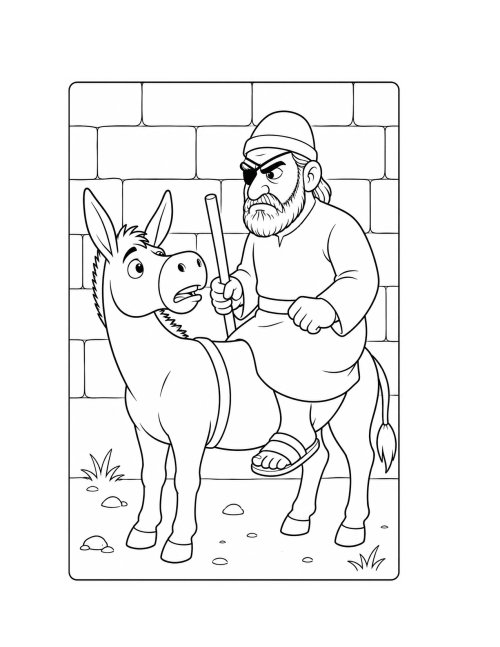 דפי צביעה, פרשת בלק | בלעם הרשע והאתון