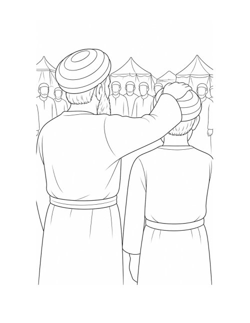 דפי צביעה, פרשת פינחס | מינוי יהושע