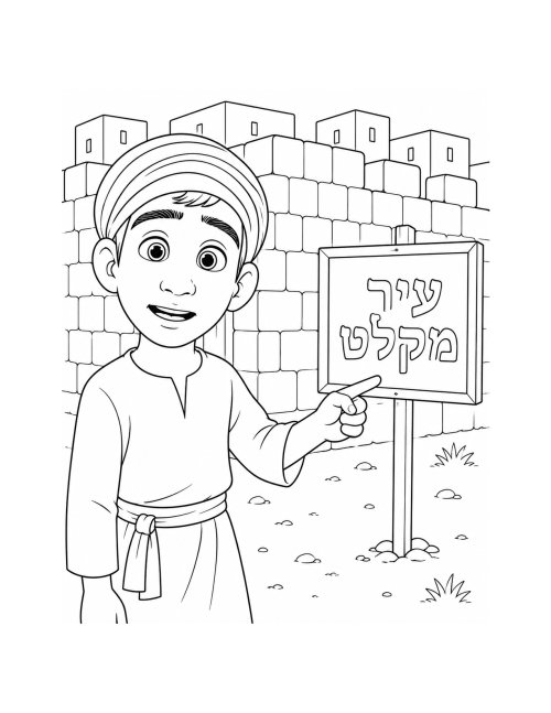 דפי צביעה, פרשת מטות-מסעי | עיר מקלט