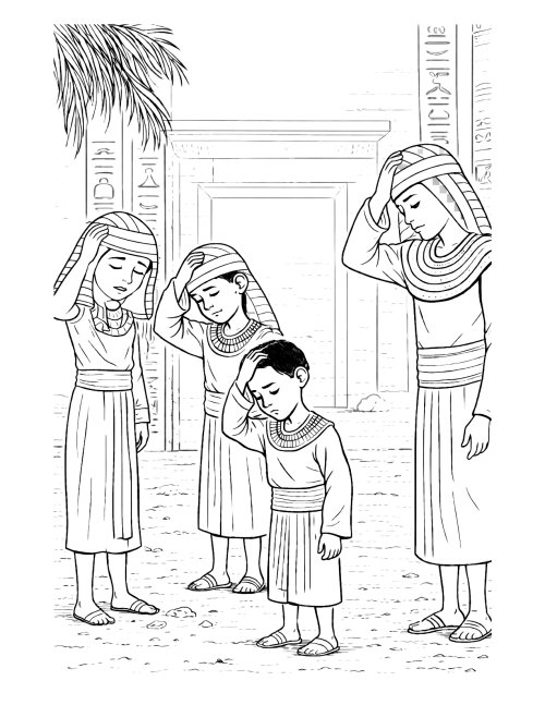 דפי צביעה, פרשת וארא | מכת כינים