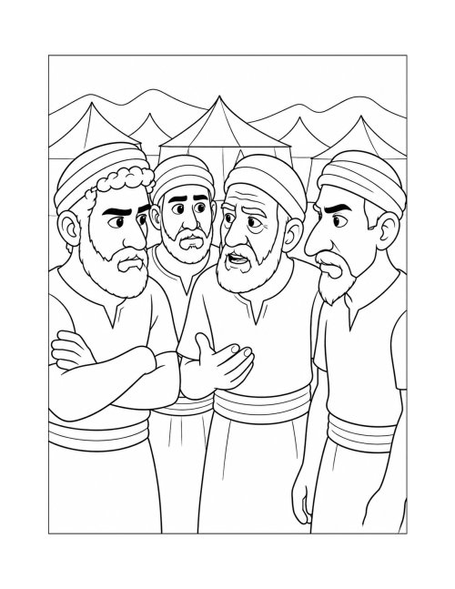 דפי צביעה, פרשת בהעלותך | המתאוננים
