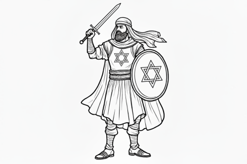 משחק חדש לחנוכה | צבעו את יהודה המכבי