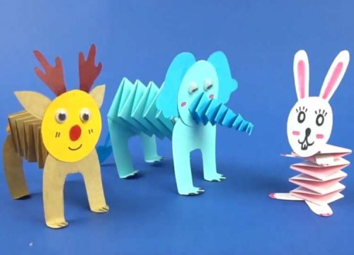 יצירה חמודה: כך מכינים חיות אקורדיון חמודות מנייר צבעוני