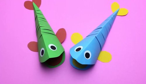 רוצים ליצור דגים מנייר שיכולים לזוז עם היד שלכם?