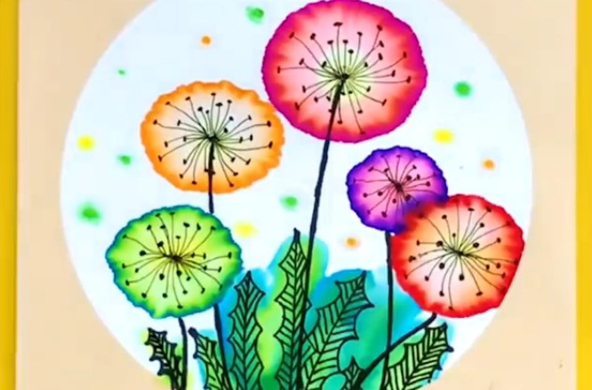 איך תהפכו ציור פשוט בטושים לציור מהמם בצבעי מים?
