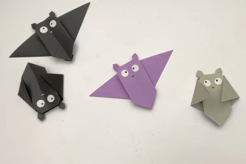 איך מכינים עטלף אוריגמי חמוד בכמה קיפולים פשוטים?