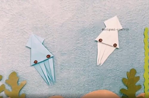 איך מכינים דיונון מנייר בכמה קיפולים פשוטים?