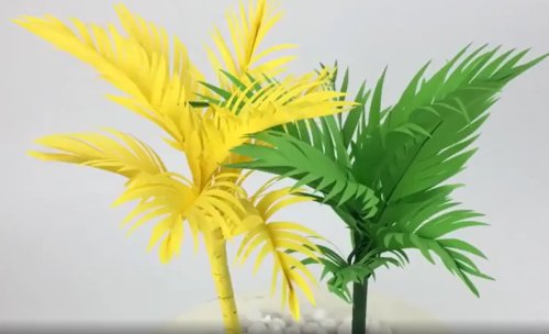 אוהבים לאכול קוקוס בט"ו בשבט? נסו להכין את עץ הקוקוס הזה