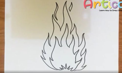 ל"ג בעומר קרב ובא | בואו נלמד לצייר להבת אש